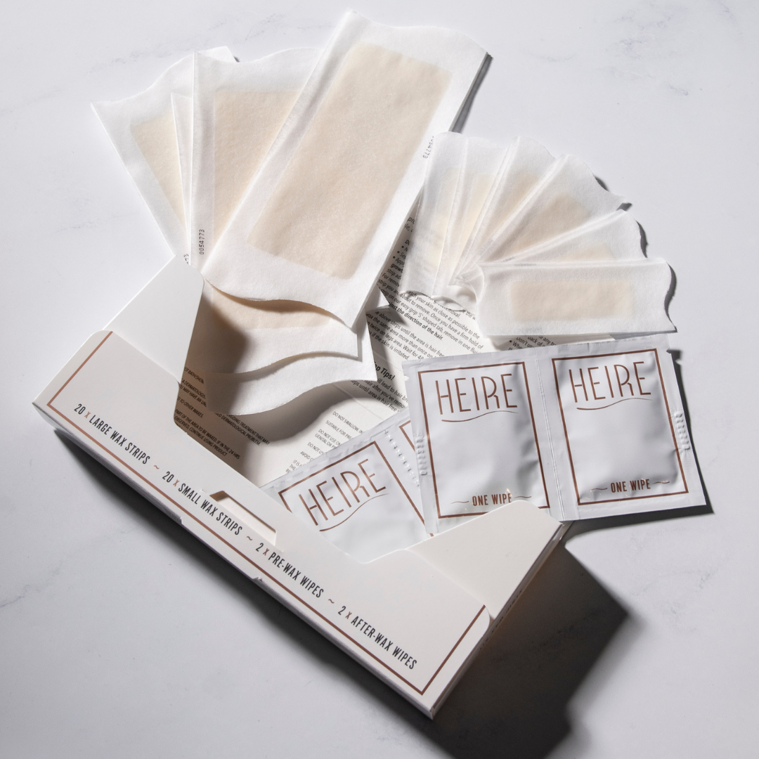 Hair removal wax strips